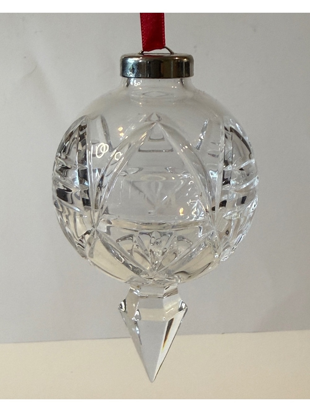 Waterford Crystal 2001 10th Annual Ball Christmas Ornament 5” Spire